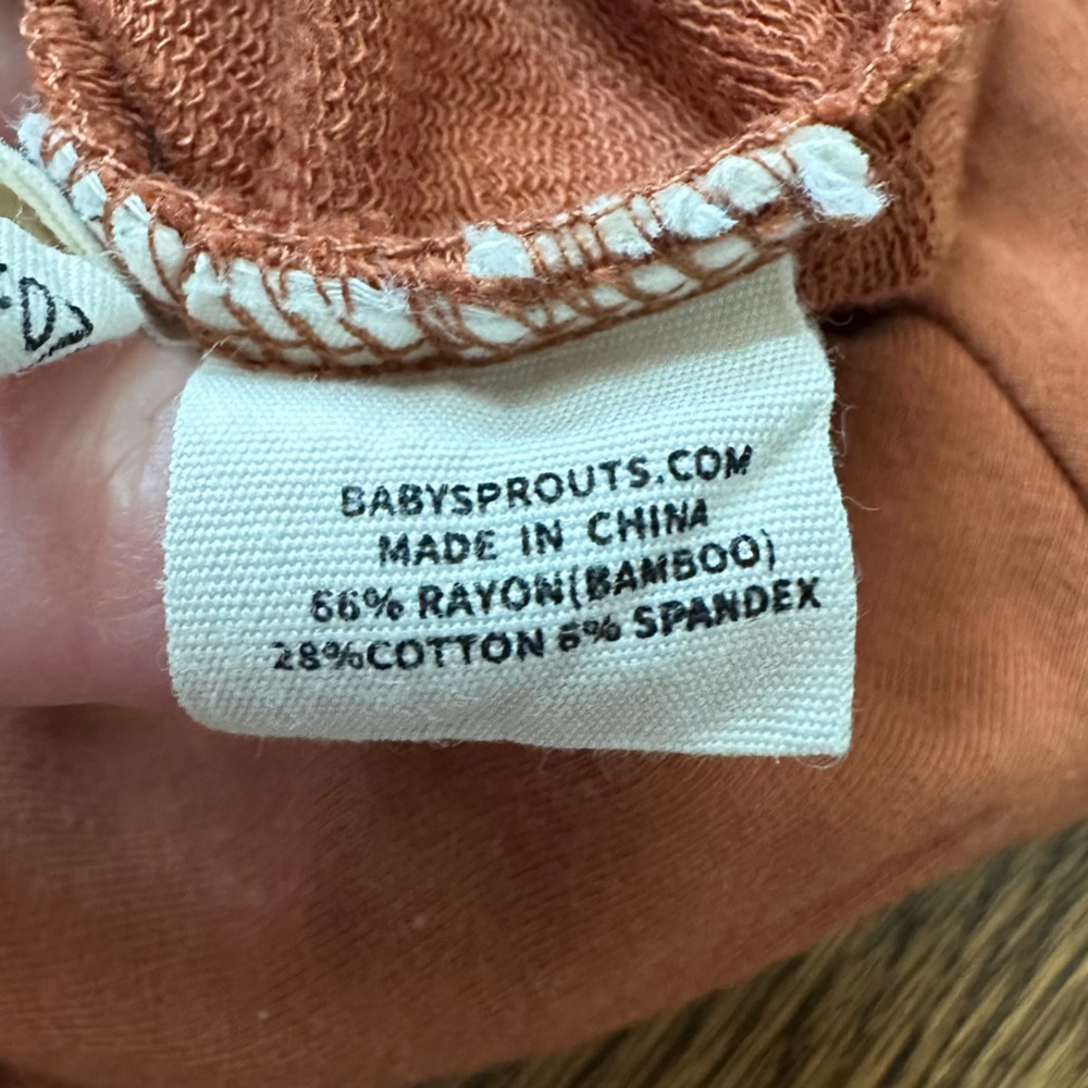 Babysprouts brown raglan sweatshirt, size 18-24M - Picture 5 of 7